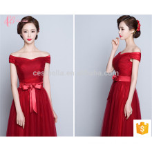 Nueva Colección coloridos Alibaba mejor precio de una línea de vestido de dama de honor
